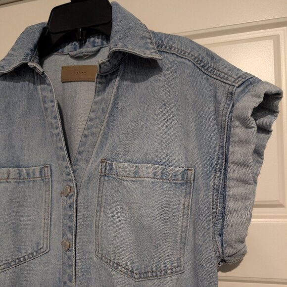 BLANKNYC Denim Button-Up Romper Size Small - Picture 6 of 12